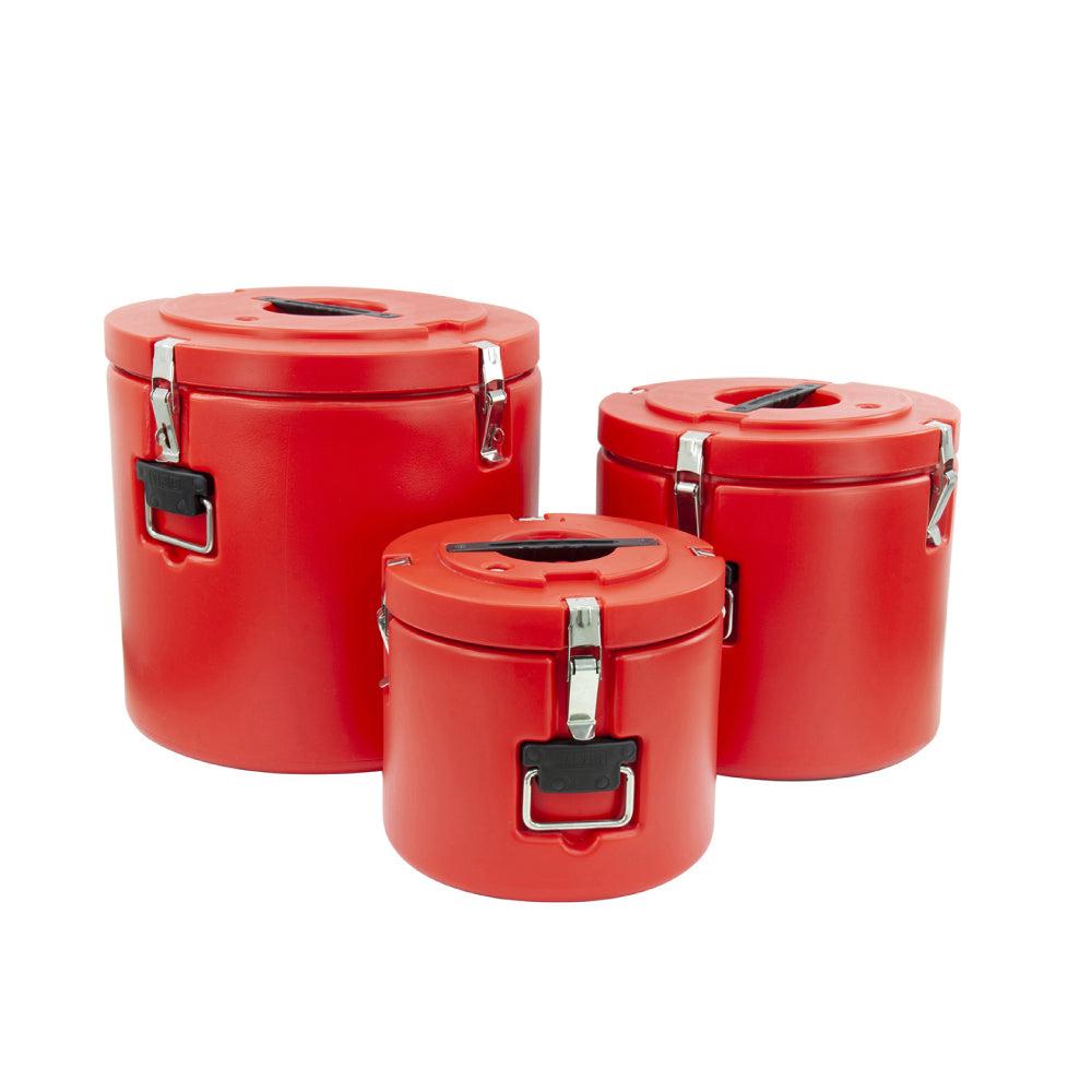 Mega Insulated Hot Pot Red 3pc Set
